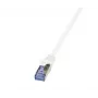 LogiLink PrimeLine Cat.6A/7 S/FTP PIMF patch kábel, 600 MHz, 1,5 m, biela