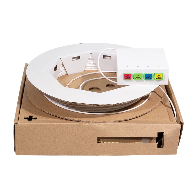 LogiLink FB4SC50 FTTH ukončovacia krabica s 50 m OS2 Singlemode SC/APC káblom, biela