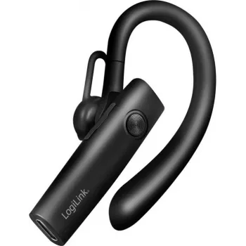 LogiLink BT0078 Bluetooth 5.4 headset s ušným hákom a mikrofónom, čierna