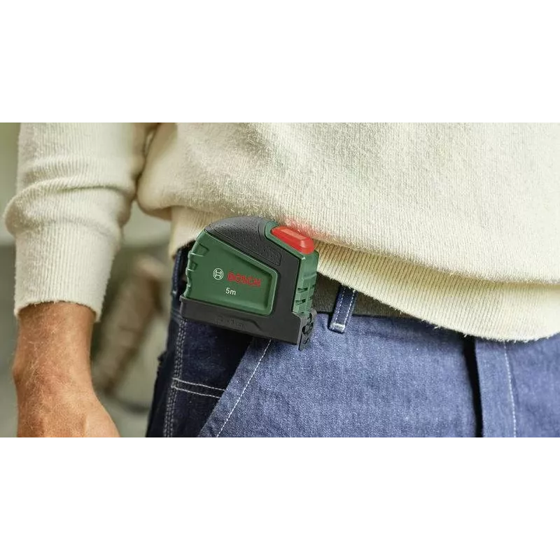Bosch 1600A03318 5m meracie pásmo so sponou na ceruzku (zelená/čierna)