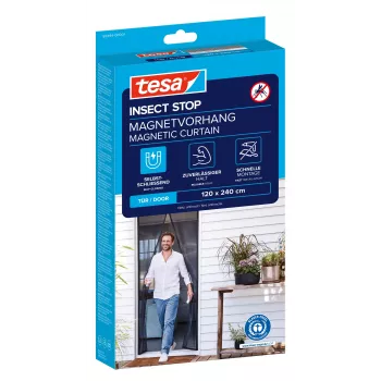 tesa Insect Stop magnetická sieť proti hmyzu na dvere antracitová 1,2 x 2,4 m