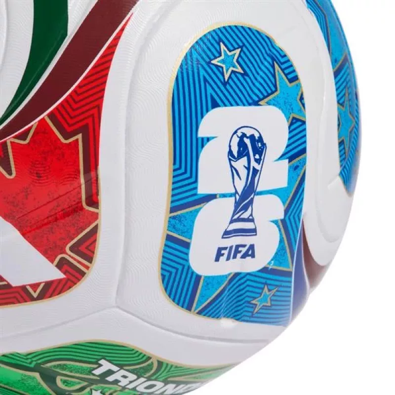 adidas World Cup 26 Trionda League futbalová lopta veľkosť 5 biela/čierna/solar red JD8045