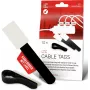 LABEL THE CABLE LTC 2610-10 Opakovane použiteľné suché zipsy na káble s polepom na popis, čierne, balenie 10 ks