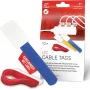 LABEL THE CABLE LTC 2630-10 Opakovane použiteľná sada suchých zipsov na káble s etiketami, zmiešané veľkosti a farby, 10 ks