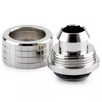 Thermal Grizzly DeltaMate hadicová spojka, mosadz - lesklý nikel, ST13 (13 mm vonkajší priemer, G1/4 palca)