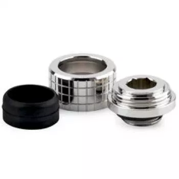 Thermal Grizzly DeltaMate hadicová spojka, mosadz - lesklý nikel, pre 14 mm tvrdé hadice, G1/4 palca závit