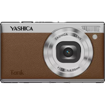 Yashica Tank kompaktný digitálny fotoaparát, hnedý
