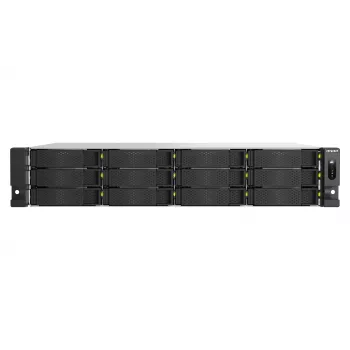 QNAP TS-H1465U-RP-8G 12-bay 2U rackový NAS s Intel Xeon D-1622, 16GB DDR4 ECC, 2x 10GbE, redundantný napájací zdroj