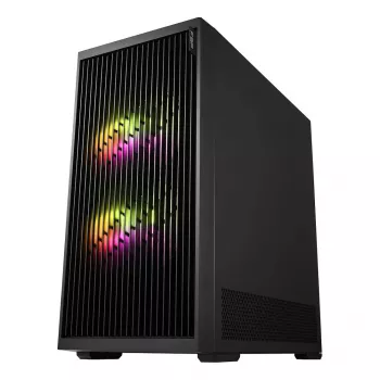 Fortron M330 Mini-Tower PC skriňa s tvrdeným sklom, čierna