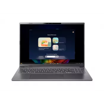 Acer Aspire 16 AI A16-52M-74UY Copilot+ PC, 16 inch WUXGA IPS, Intel Core Ultra 7 155H, 16GB LPDDR5X, 512GB SSD, Windows 11 Home, oceľovo sivá