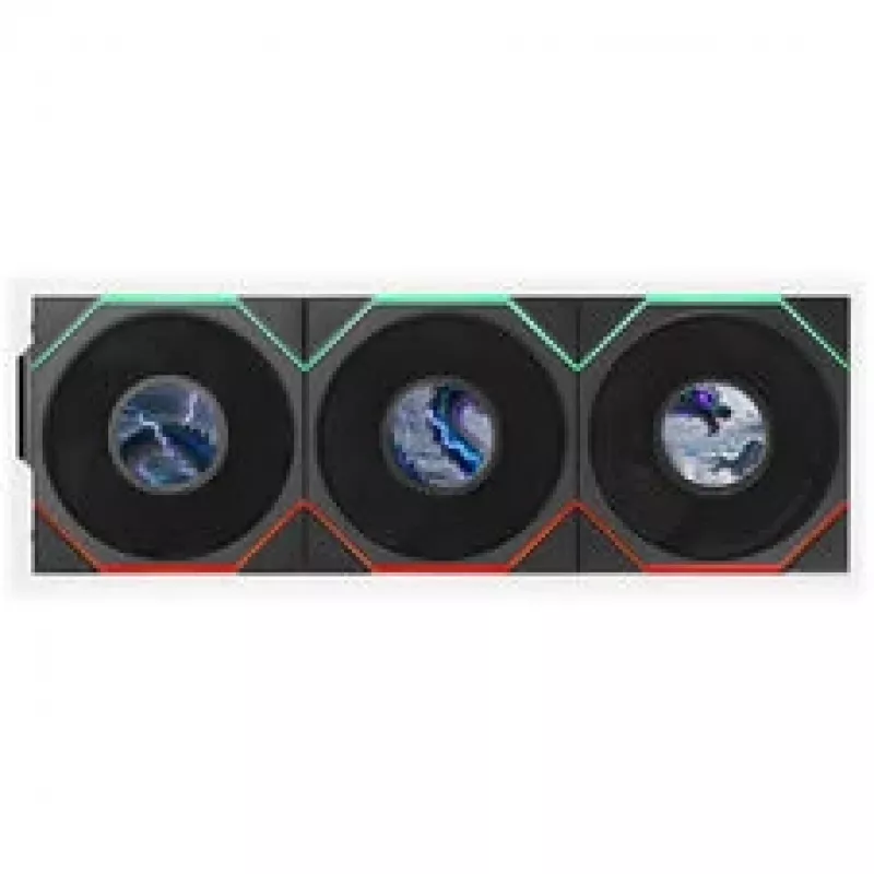 Lian Li UNI FAN TL LCD FLEX Wireless ARGB Reverse Blade 120mm ventilátor 3 ks balenie s ovládačom, čierna