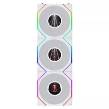 Lian Li UNI FAN TL120 LCD FLEX Wireless ARGB Reverse 3-pack biely 120mm ventilátor do skrine