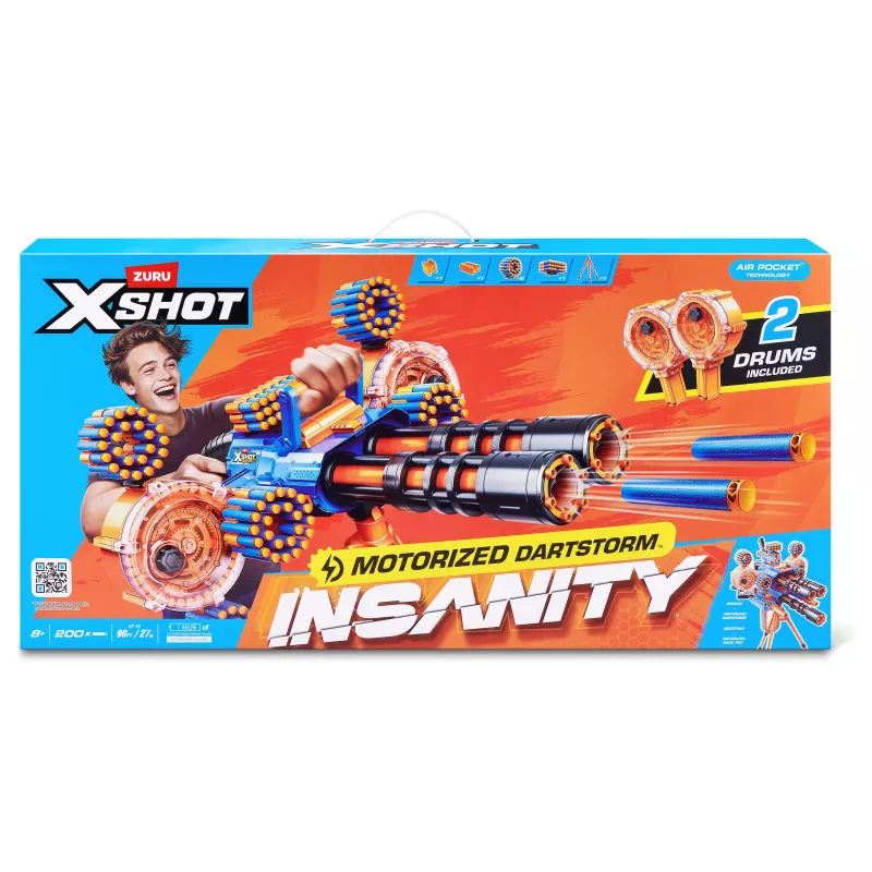Zuru X-Shot Insanity Series 1 motorizovaný Dartstorm blaster