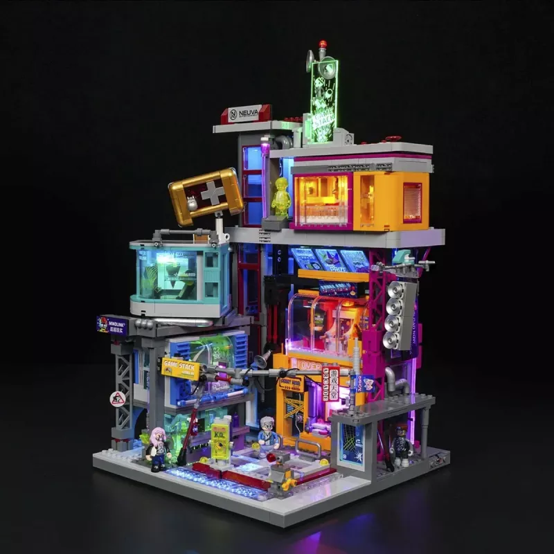LUMIBRICKS Cyberpunk Neoncity Gamestack LED neónová tabuľa