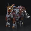 Lumibricks Steamphant Steampunk slon LED stavebnica 800 dielov USB napájaný výstavný model