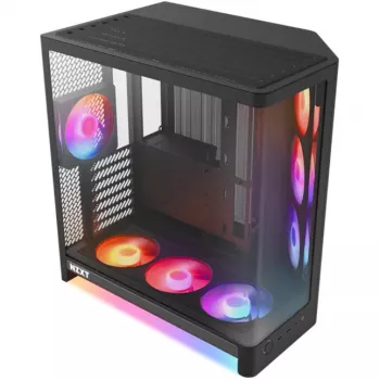 NZXT H6 RGB+ 2026 Mid-Tower Airflow Gaming skriňa čierna temperované sklo