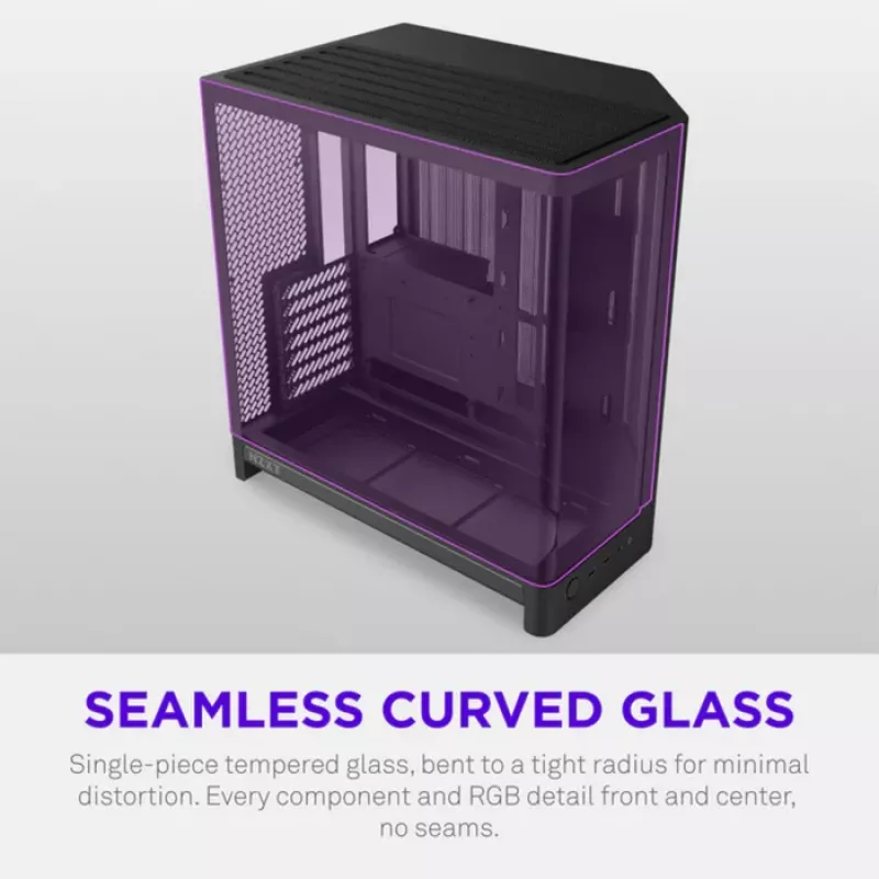 NZXT H6 RGB+ 2026 Mid-Tower Airflow Gaming skriňa čierna temperované sklo