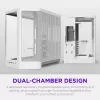 NZXT H6 RGB+ 2026 Mid-Tower Airflow Gaming skriňa biela temperované sklo