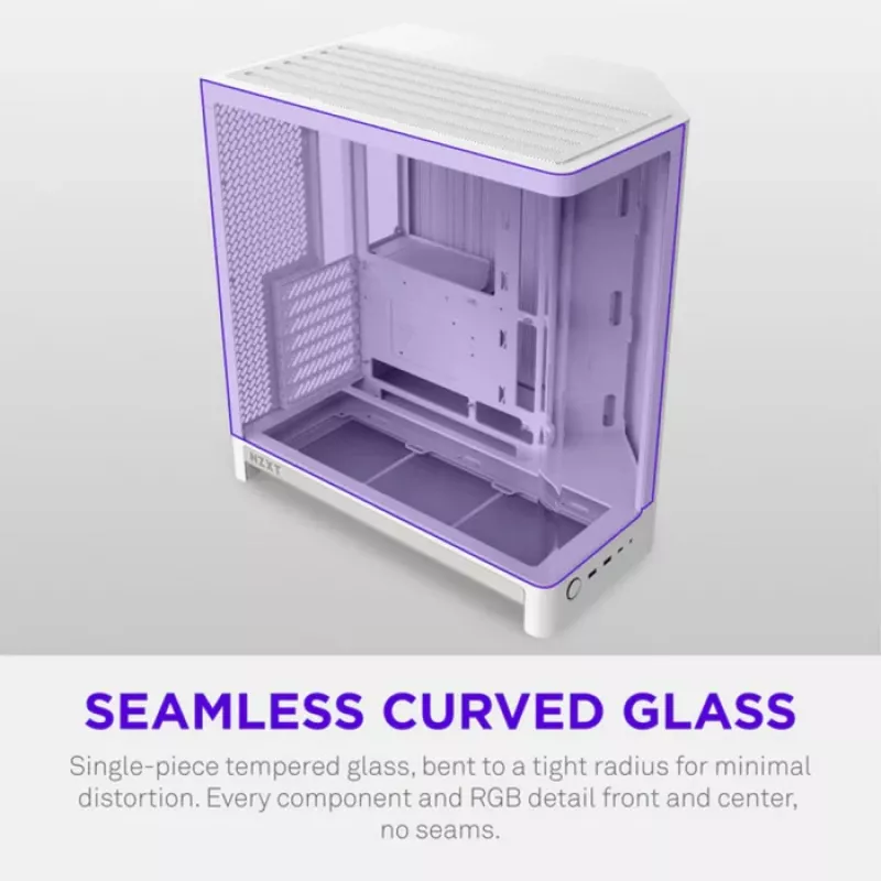 NZXT H6 RGB+ 2026 Mid-Tower Airflow Gaming skriňa biela temperované sklo