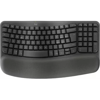 Logitech Ergo Series Wave Keys for Business bezdrôtová ergonomická klávesnica, taliansky layout, grafitová