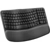 Logitech Ergo Series Wave Keys for Business bezdrôtová ergonomická klávesnica, taliansky layout, grafitová