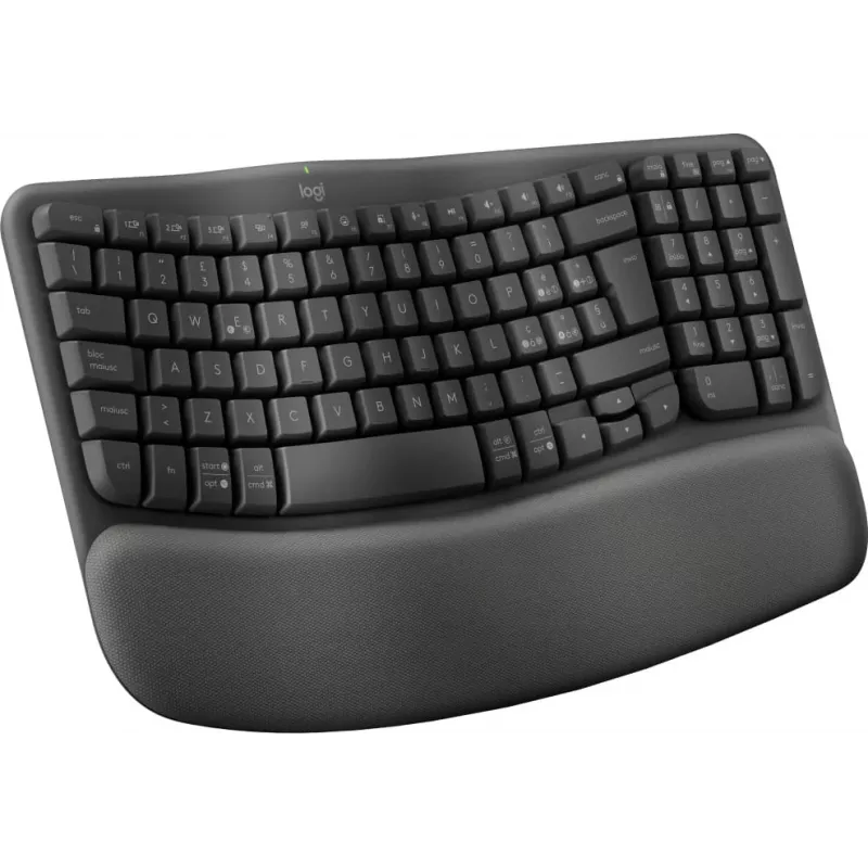 Logitech Ergo Series Wave Keys for Business bezdrôtová ergonomická klávesnica, taliansky layout, grafitová
