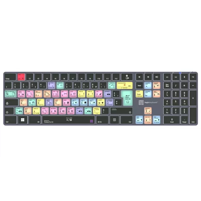 Logickeyboard Adobe Premiere Pro CC Titan FR PC klávesnica