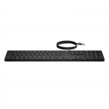 HP Desktop 320K káblová USB klávesnica, talianske rozloženie, plná veľkosť, nízke klávesy, čierna, Smart Buy