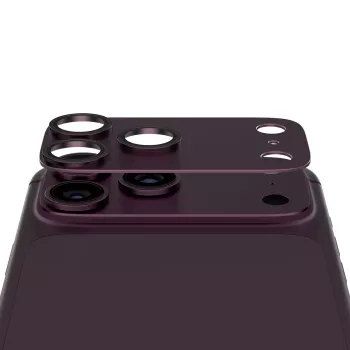 PanzerGlass Fender ochrana objektívu fotoaparátu pre iPhone 18 Pro, Dark Cherry (PG27428)