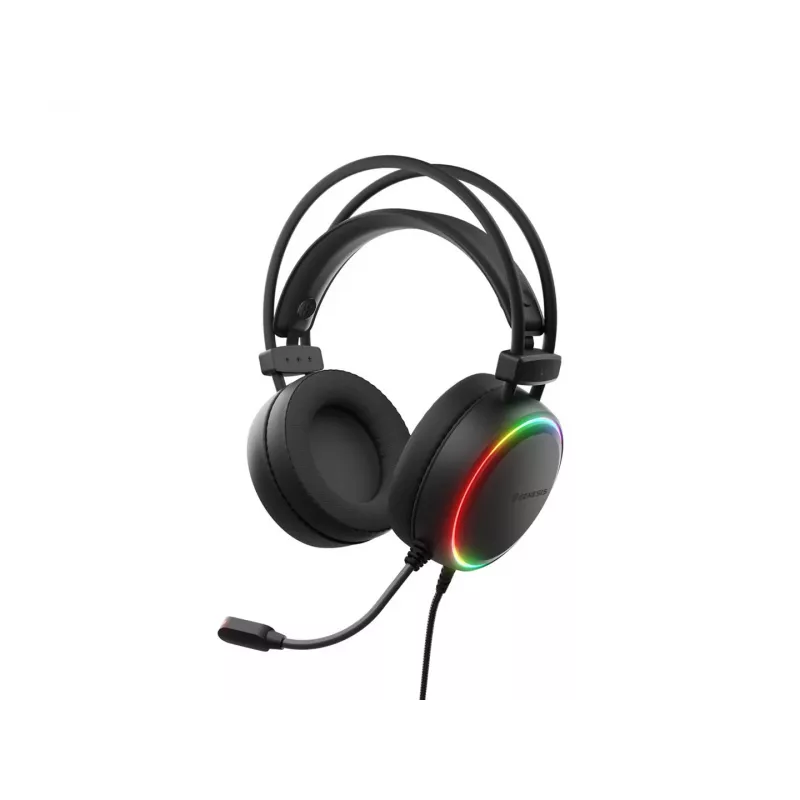 Genesis Neon 614 RGB USB herný headset s mikrofónom, čierna