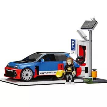 COBI EV Station & Renault 5 Turbo 3E (mierka 1:35)