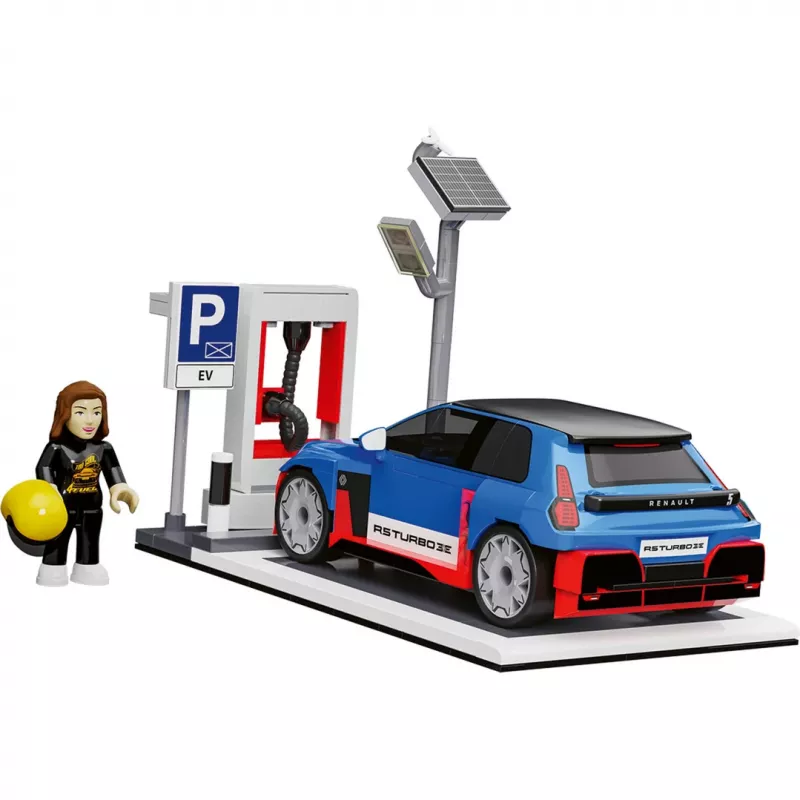 COBI EV Station & Renault 5 Turbo 3E (mierka 1:35)