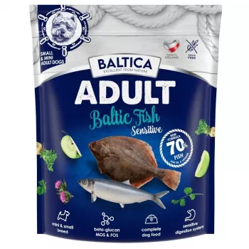 BALTICA Excellent Sensitive Baltic Fish Small Breed Mono suché krmivo pre psov 1kg