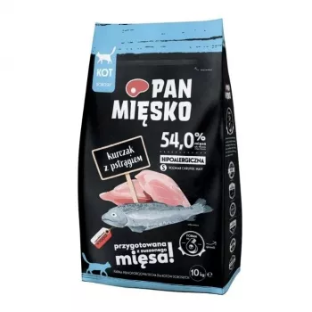 Pan Mięsko Chicken with Trout S suché krmivo pre mačky, 10 kg
