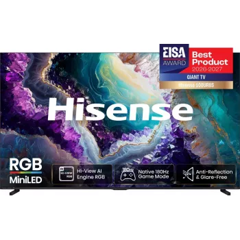 Hisense 100UR8DS 100 palcov 4K UHD MiniLED smart TV s 180Hz panelom, Dolby Vision IQ, Dolby Atmos a VIDAA U7