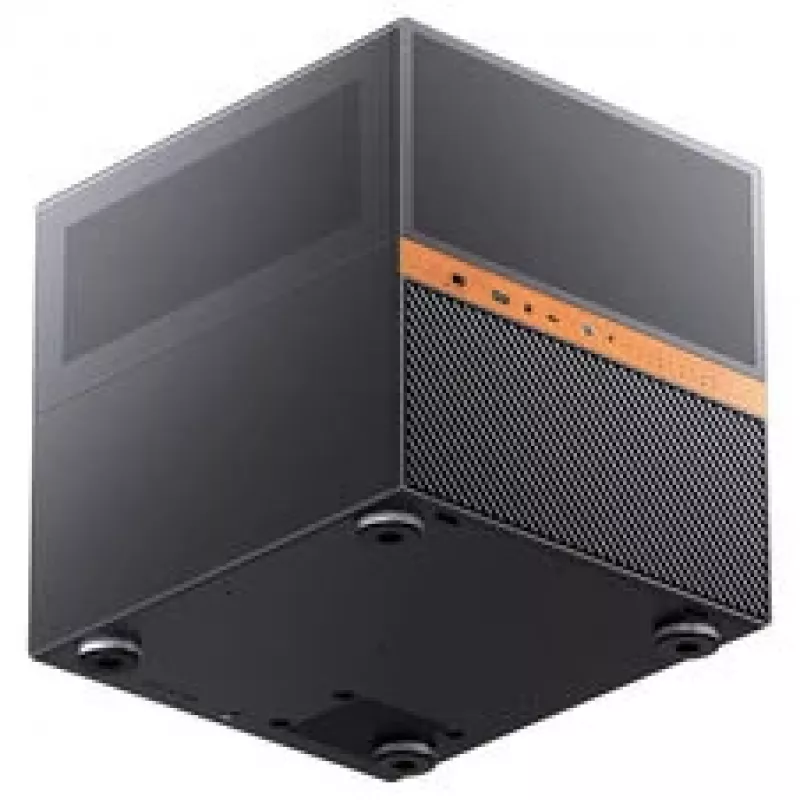 Jonsbo N6 NAS kocková skriňa, Micro-ATX, oceľ/mesh, čierna