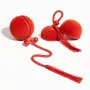 Cheerble WICKED BALL DUO2-VINTAGE RED inteligentná interaktívna hračka pre domáce zvieratá, 2 loptičky, USB-C nabíjanie, IP65 odolná proti striekajúcej vode, 3 herné režimy, pre mačky a malé psy