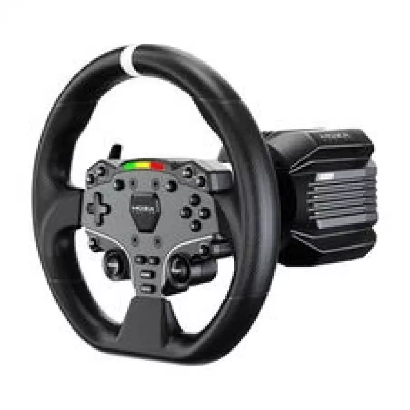 MOZA R5 Pro Racing Simulator - 5,5 Nm Direct Drive Wheelbase, 11-palcový kožený volant, sada 2 pedálov