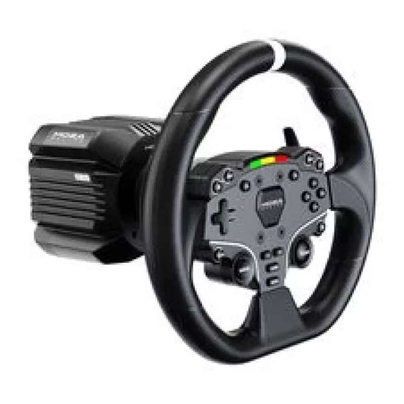 MOZA R5 Pro Racing Simulator - 5,5 Nm Direct Drive Wheelbase, 11-palcový kožený volant, sada 2 pedálov