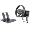 MOZA R5 Pro Racing Simulator - 5,5 Nm Direct Drive Wheelbase, 11-palcový kožený volant, sada 2 pedálov