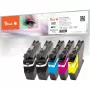 PEACH Ink Multipack PI500-430 kompatibilné s Brother LC-421 (čierna, cyan, magenta, žltá) - balenie 4 ks