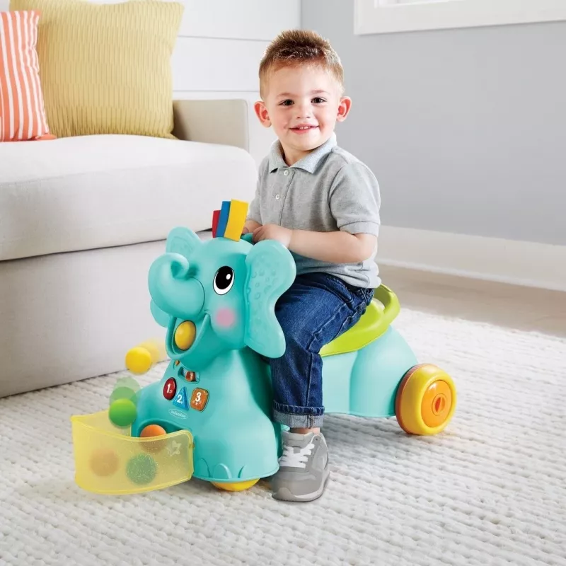 B-KIDS 3-in-1 sedací, chodiací a jazdiaci slon od Infantino