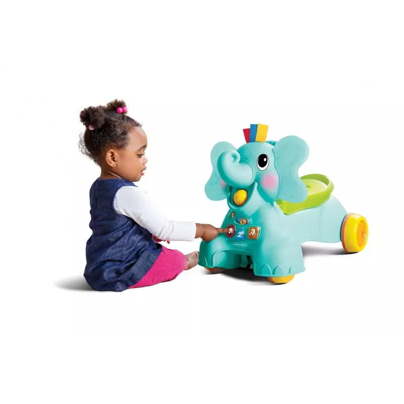 B-KIDS 3-in-1 sedací, chodiací a jazdiaci slon od Infantino