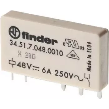 Finder 34.51.7.024.0010 miniatúrne PCB relé 24 V DC 6 A 1 CO SPDT