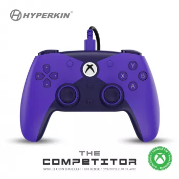 Hyperkin Competitor káblový ovládač pre Xbox Series X|S, Xbox One & PC - fialový