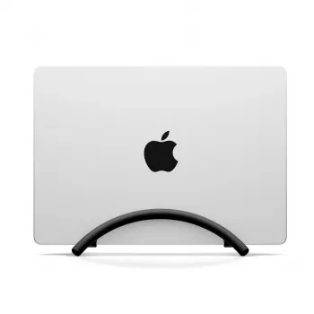 Twelve South BookArc Flex vertikálny stojan na notebook pre MacBook a notebooky, čierny eloxovaný hliník, priestorovo úsporná desktopová dokovacia stanica so správou káblov