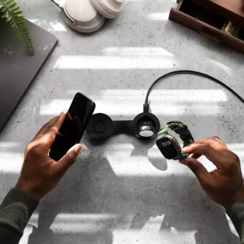 Twelve South ButterFly SE 2-in-1 Qi2 MagSafe nabíjačka pre iPhone a Apple Watch, čierna