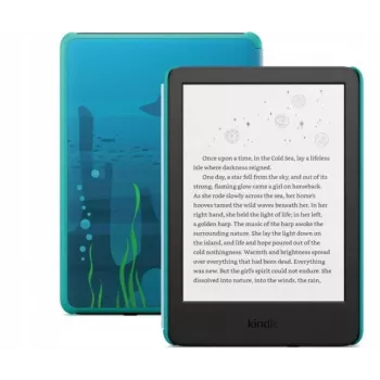 Amazon Kindle Kids 6 palcový 16GB e-čítanka Ocean Explorer s ochranným puzdrom a 1 rok Amazon Kids+