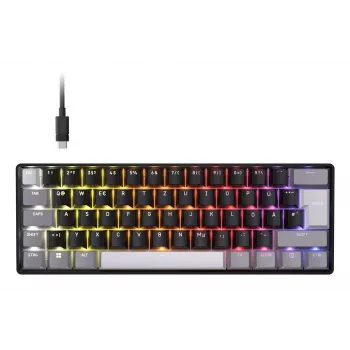 Corsair CLIPPER PRO MINI 60 Hall Effect 60% káblová USB magnetické spínače QWERTZ čierna herná klávesnica