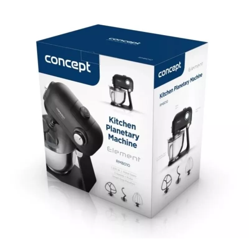 Concept RM8010 planetárny kuchynský robot 1200 W 5,5 L biela/strieborná
